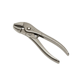 Obraz premium Silver Metal Adjustable Groove Joint Pliers Tool Isolated Product Shot