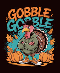 Cool Turkey outfit funny Thanksgiving design