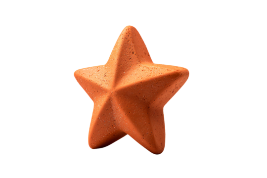 a star shaped cookie on a white background