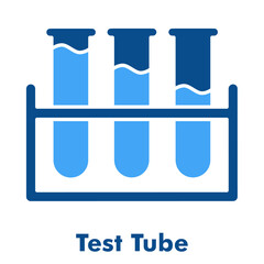Test Tube Two Colour Icon
