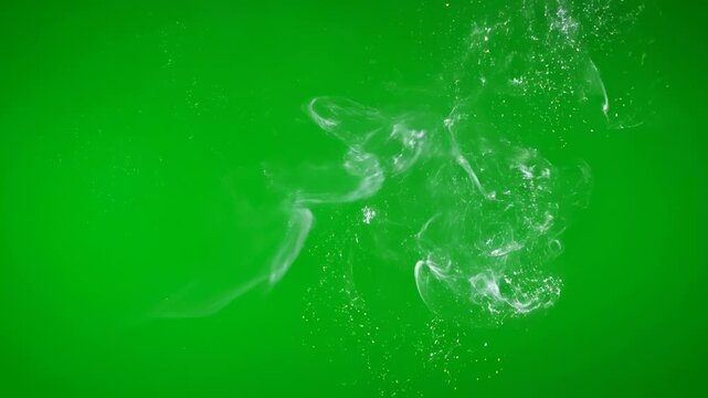 Luminous sparks pulsating and glowing rhythmically, creating an ethereal aura, isolated on green screen art, isolated, rotates