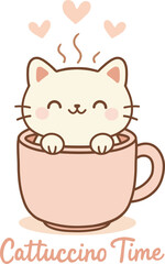 Cute Cat Coffee – Cattuccino Time