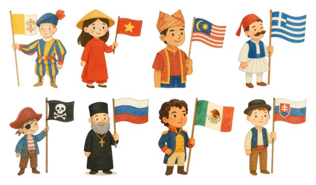 Children in traditional cultural attire.