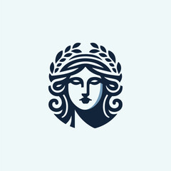 Classic Greek Goddess Logo