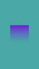 A minimalist abstract with a rectangular gradient from vivid purple to blue, centered on a textured teal background. Ideal for bold modern backdrops or digital art.