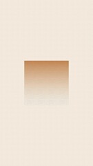 A minimalist abstract with a rectangular gradient from warm brown to white, centered on a textured pale beige background. Ideal for modern backdrops or subtle branding.
