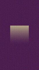A minimalist abstract with a rectangular gradient from light beige to dark gray, centered on a textured deep purple background. Ideal for elegant backdrops or subtle branding.