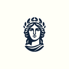 Classic Greek Goddess Logo