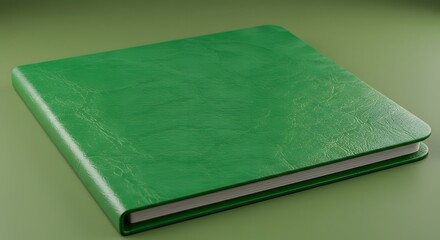 Green leather bound journal