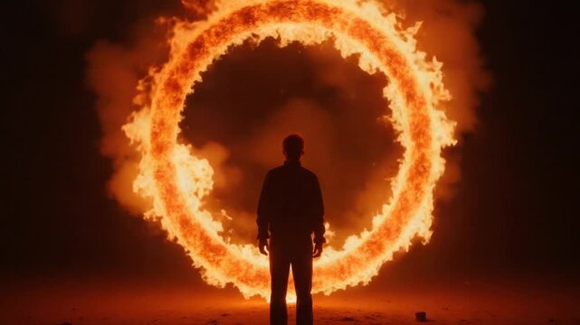 Paranoia written with fire. Loop