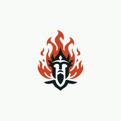 Fire god logo
