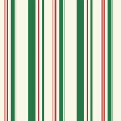 Seamless striped pattern in beige green red.Vertical stripe lines abstract repeat pattern for Christmas.Vector illustration background wallpaper for fabric and prints.