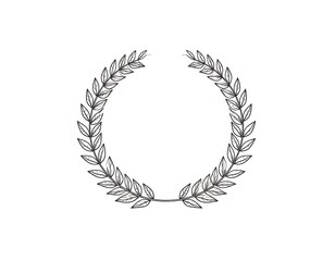 Simple laurel wreath graphic