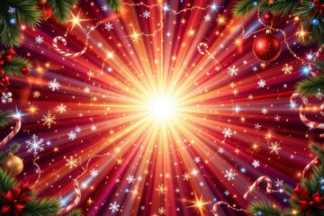 Naklejka premium Festive Holiday Sparkle Background