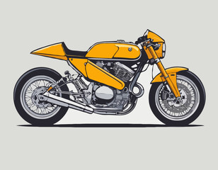 Cool motorcycle vector art for graphic design