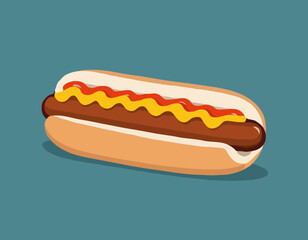 hotdog vector art for design needs