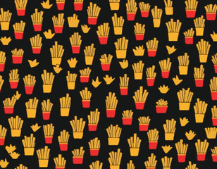 french fries vector art for design needs