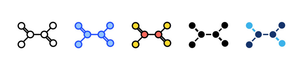 Ketone Group Icon Collection With Multiple Styles