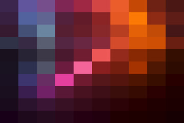 Pixelated abstract with sharp geometric blocks of color