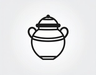 vector illustration of teapot