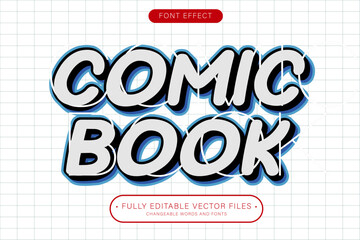 Editable text effect- comic book fun premium font style
