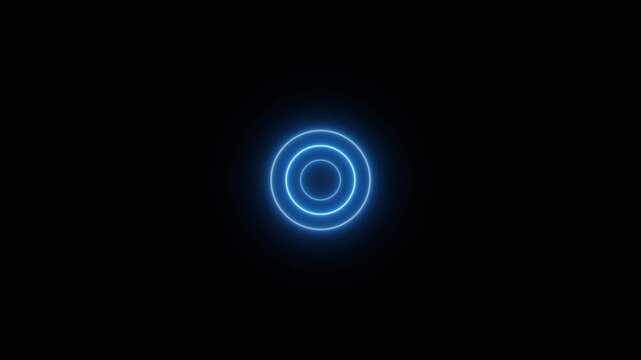 Neon radio wave signal animation. 4k red black seamless looped animated background.
