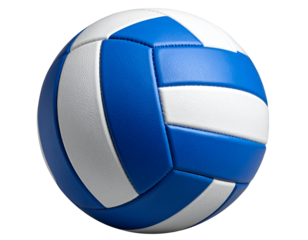 Classic White Volleyball with Textured Panels, Studio Spotlight PNG