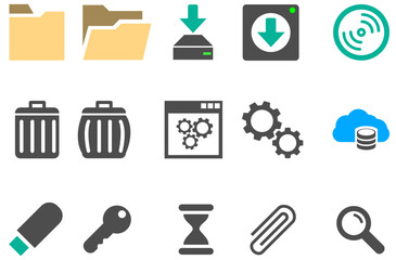 set of icons for web and mobile