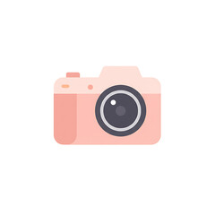 Pink Camera Icon A Cute and Simple Design for Photography