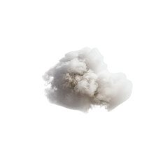 Realistic white smoke cloud isolated on black background wispy ethereal isolated on a transparent background