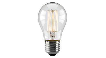 Retro LED Filament Bulb Glowing in Dark Creative Illumination