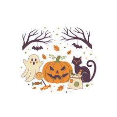 Vintage Halloween Trick or Treat Postcard