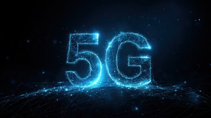 5G or 6G dot line mobile technology. Wireless data network and connection technology concept. high-speed, futuristic background. vector design.