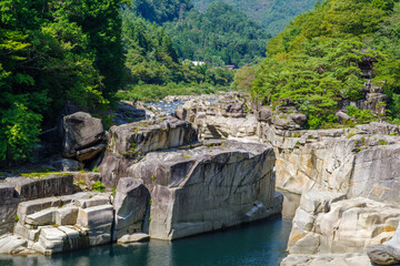 寝覚の床（長野県木曽郡上松町）
