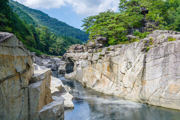 寝覚の床（長野県木曽郡上松町）