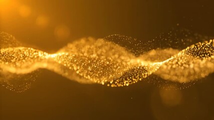 Seamlessly looping video featuring gentle golden waves of divine energy slowly flowing and shimmering divine energy, gentle golden waves, heavenly