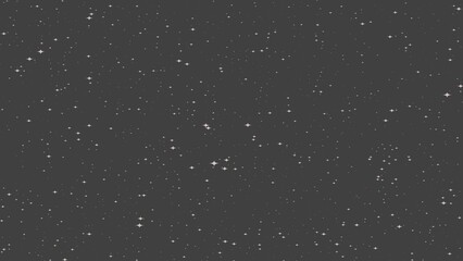 A dark, starry sky with scattered white stars against a deep gray background. This mysterious backdrop is perfect for space-themed designs or dramatic night scenes.
