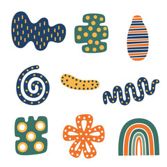 Hand drawn shapes Vector Illustration