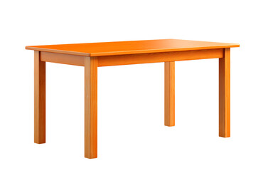 a wooden table with a white background