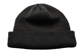 a black hat is shown on a white background