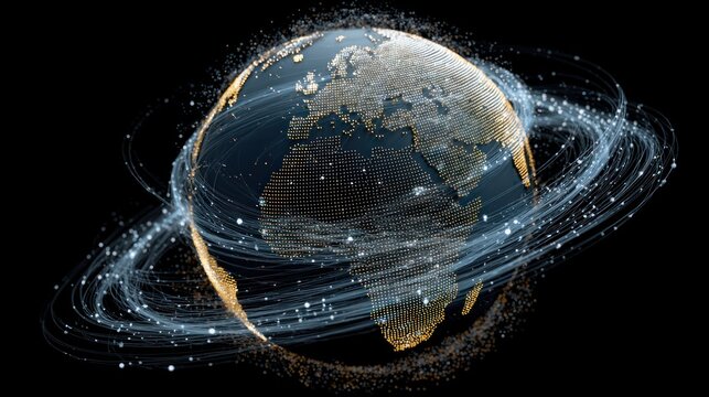Earth spinning in cosmic rings