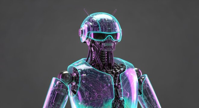 Advanced Android with a Transparent Iridescent Casing