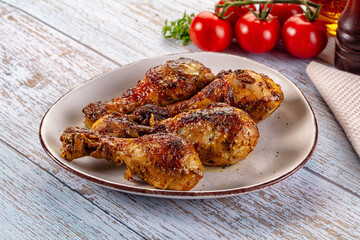 Baked chicken drumsticks with spices