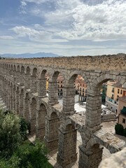 roman aqueduct in Segovia, Spain , UNESCO 