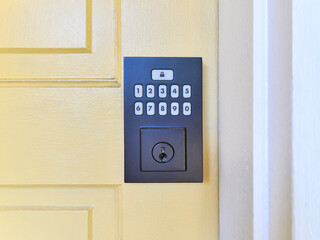 Front door home security keypad