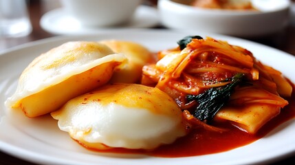 Fusing korean kimchi with italian ravioli a culinary adventure in fusion cooking