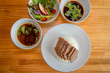 Gourmet Dish: Culinary artistry takes center stage with an overhead shot of a meticulously plated gourmet meal, inviting viewers to savor the flavors of a restaurant-quality dish.