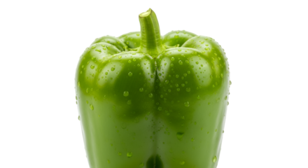 green bell pepper isolated