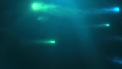Soft Green and Blue Underwater Light Flares Gently Oscillating in a Seamlessly Looping Background reflection, gently oscillating, motion