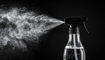 Spray bottle dispensing mist